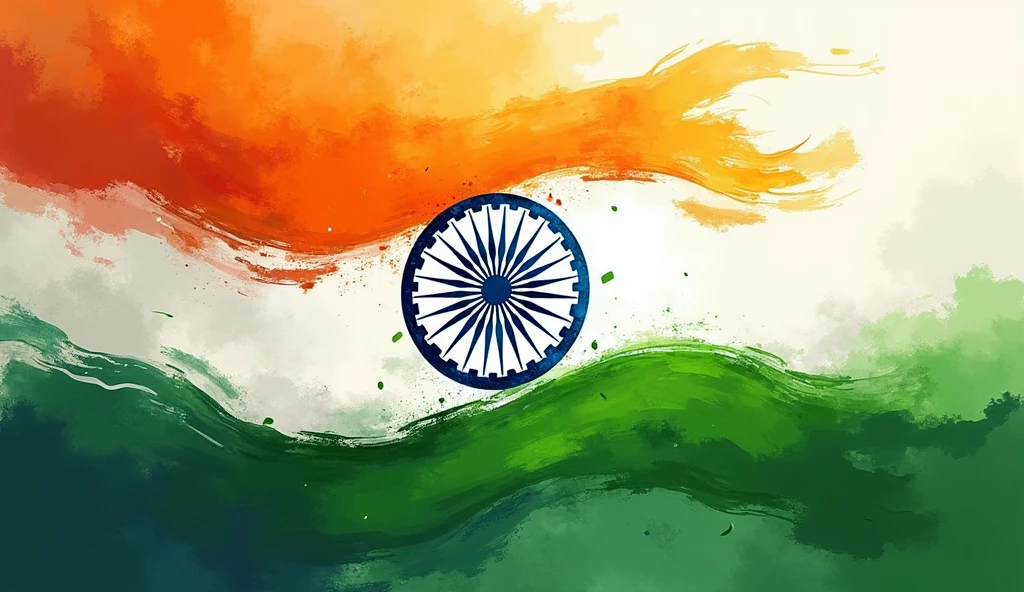 Make a detailed image on independence day of india
