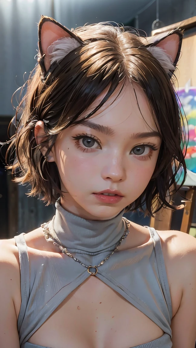 masterpiece, best quality, illustration, sax blue, platinum earrings, platinum necklace, white dress, 1girl, cute, (dynamic lighting:1.2), cinematic lighting, delicate facial features, detailed eyes, sharp pupils, realistic pupils, depth of field, bokeh, sharp focus, (hyper-detailed, bloom, glow:1.4), many small gems
