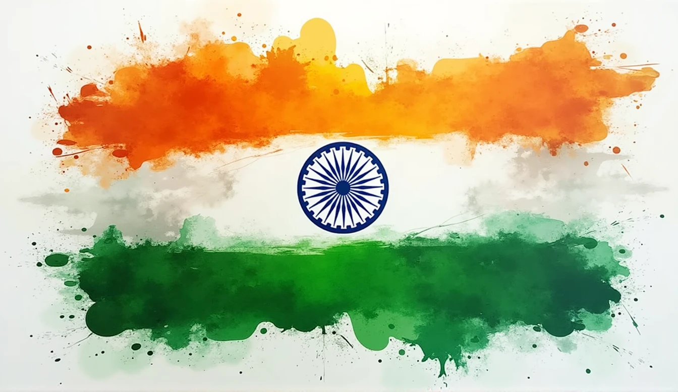 Make a detailed image on independence day of india