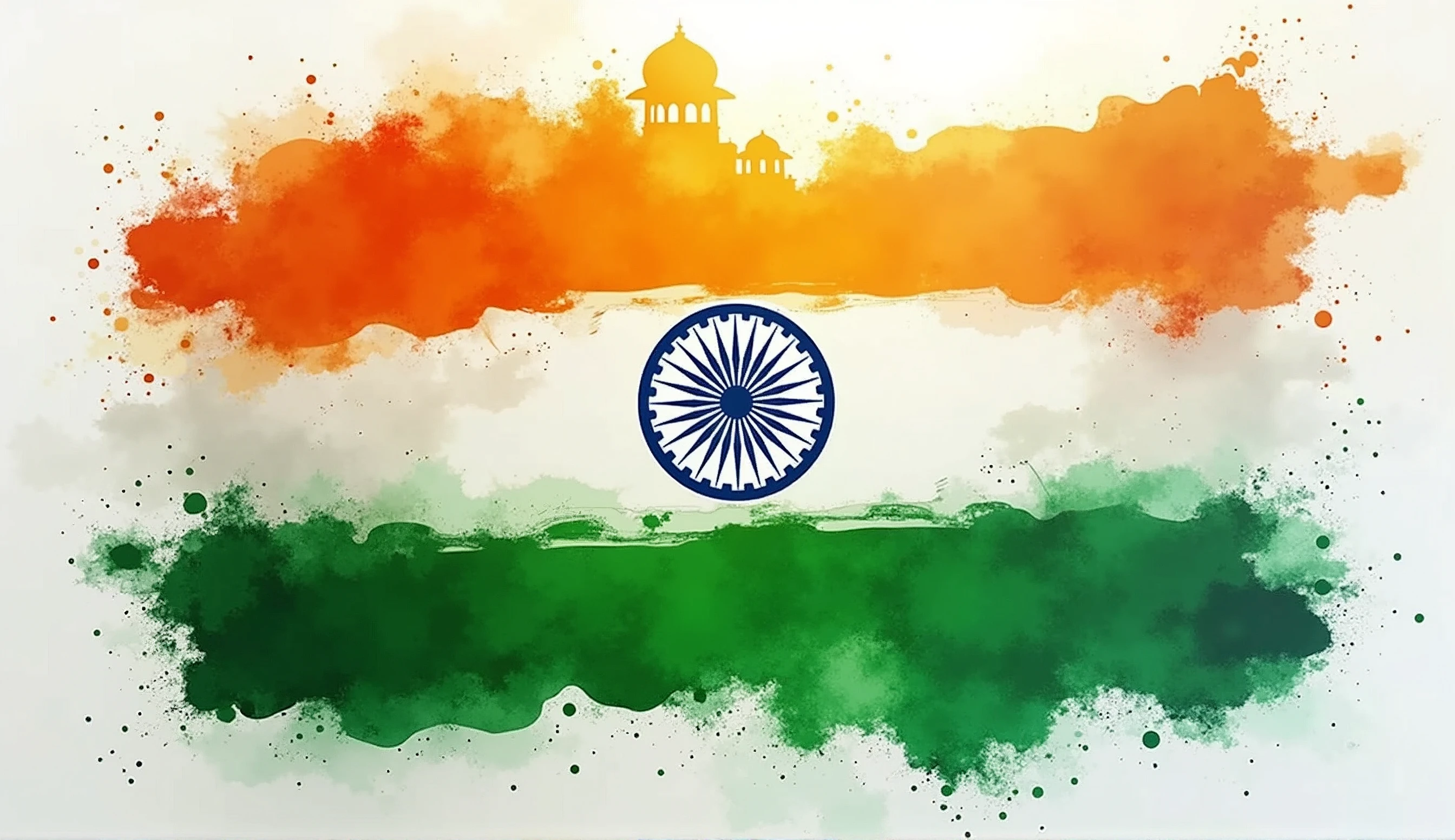 Make a detailed image on independence day of india