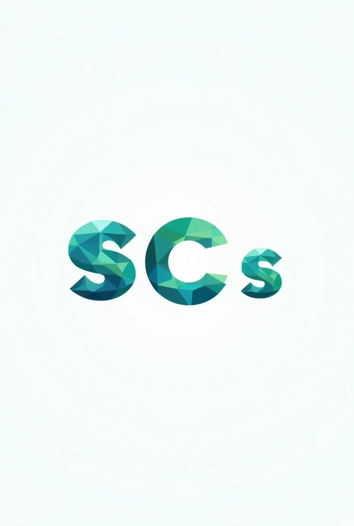 Create 5 advertising agency logos with the letter S and C combined, that they are creative and diamantative, colors in shades of blue or green,