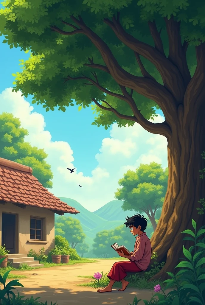 Here are some anime-style scene prompts for the story “अमेज़न के जंगल में रोमांचक यात्रा” in Hindi:**1. अर्जुन का परिचय और उसकी जिज्ञासु प्रवृत्ति:
दृश्य: एक छोटे से गाँव का शांत और सुंदर वातावरण। अर्जुन अपने घर के आंगन में बैठा है, किताब पढ़ते हुए। पास में एक विशालकाय वृक्ष है और पक्षियों की चहचहाहट हो रही है। अर्जुन की आंखों में साहस और जिज्ञासा की चमक दिखाई देती है। वह अचानक से खड़ा होता है, जैसे उसने कुछ नया और रोमांचक खोज लिया हो।**2. अर्जुन का अमेज़न की यात्रा पर निकलना:
दृश्य: अर्जुन हवाई जहाज से अमेज़न के जंगल की ओर उड़ान भर रहा है। हवाई जहाज के खिड़की से बाहर घने और विस्तृत जंगल की झलक दिखती है। हरे-भरे पेड़, बहती नदियां, और असीमित हरियाली अर्जुन की आंखों में चमक भर देती हैं। उसके चेहरे पर उत्साह और उम्मीद साफ झलकती है।**3. जंगल में प्रवेश और प्राकृतिक सौंदर्य:
दृश्य: अर्जुन नदी के किनारे नाव में बैठा है, चारों ओर घना जंगल फैला हुआ है। बड़े-बड़े पेड़, हरे-भरे पौधे, और जंगल के अनगिनत जीव-जंतु दिखाई देते हैं। कैमरा ऊंचाई से जंगल का विस्तृत दृश्य दिखाता है, जहां अर्जुन की नाव छोटी सी दिखती है।**4. बन्दर से मुलाकात और गुप्त झरने का दृश्य:
दृश्य: अर्जुन जंगल में चलते-चलते एक प्यारे से बन्दर से मिलता है। बन्दर पेड़ से नीचे कूदता है और इशारे से अर्जुन को अपने पीछे आने के लिए कहता है। अर्जुन बन्दर का पीछा करता है और एक गुप्त झरने पर पहुँचता है, जहां साफ चमकीला पानी बह रहा है। अर्जुन पानी पीता है, और उसका चेहरा ताजगी से भर जाता है।**5. दुर्लभ फूल और पांडुलिपि की खोज:
दृश्य: अर्जुन जंगल में चलते-चलते अचानक एक चमकीले फूल को देखता है। फूल के पास एक प्राचीन पांडुलिपि पड़ी होती है। अर्जुन उसे उठाकर ध्यान से पढ़ता है। कैमरा पांडुलिपि पर ज़ूम करता है, जहां पुराने अक्षरों में लिखा एक रहस्य झलकता है। अर्जुन का चेहरा उत्साह से भर उठता है।**6. जंगल के जानवरों से दोस्ती:
दृश्य: अर्जुन रंग-बिरंगे तोतों, तेज़ी से भागते हिरणों और एक बड़े सांप से मिलता है। वे सब मिलकर अर्जुन की मदद करते हैं। दृश्य में जानवरों की सुंदरता और जंगल की हरियाली को दिखाया जाता है। अर्जुन की मासूमियत और जानवरों के साथ उसकी बढ़ती दोस्ती को दिखाया जाता है।**7. गुफा और खजाने की खोज:
दृश्य: अर्जुन एक बड़े पेड़