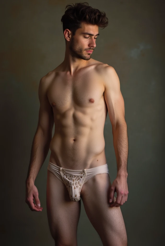 remove all clothing, show him completely