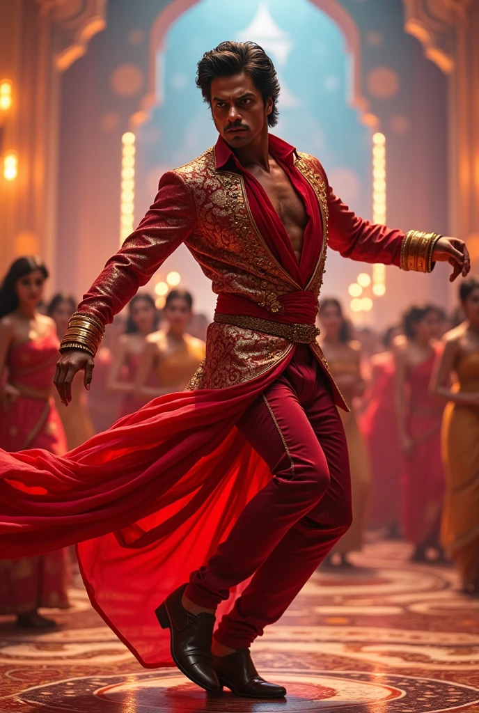 Shahrukh khan dancing in his style
