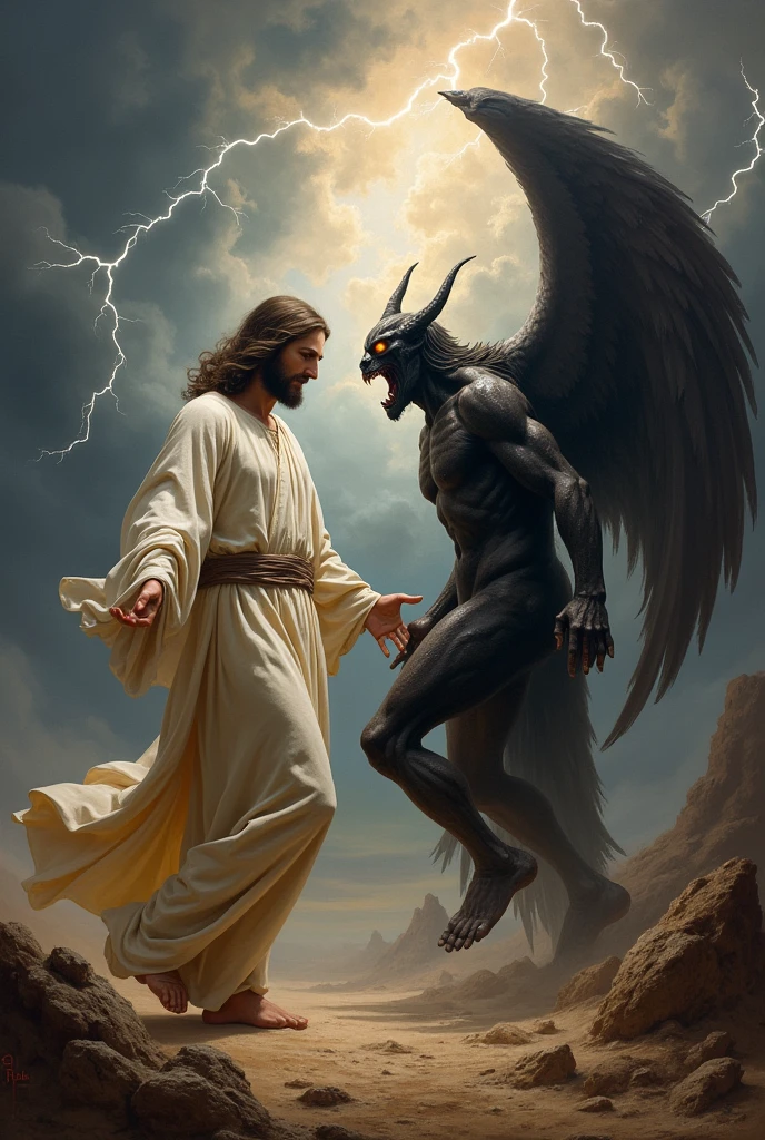 Jesus fighting with Damon
