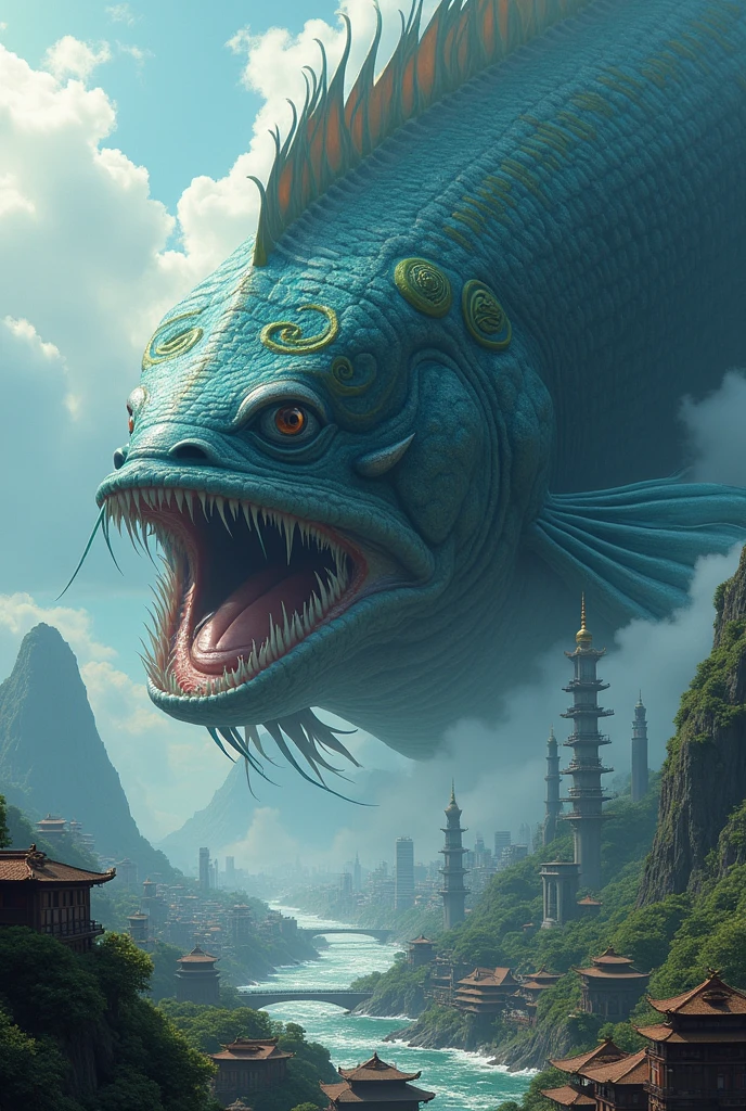 A gigantic catfish beneath the Japanese archipelago goes on a rampage、"Prepare for a super-large earthquake"Writing the word、