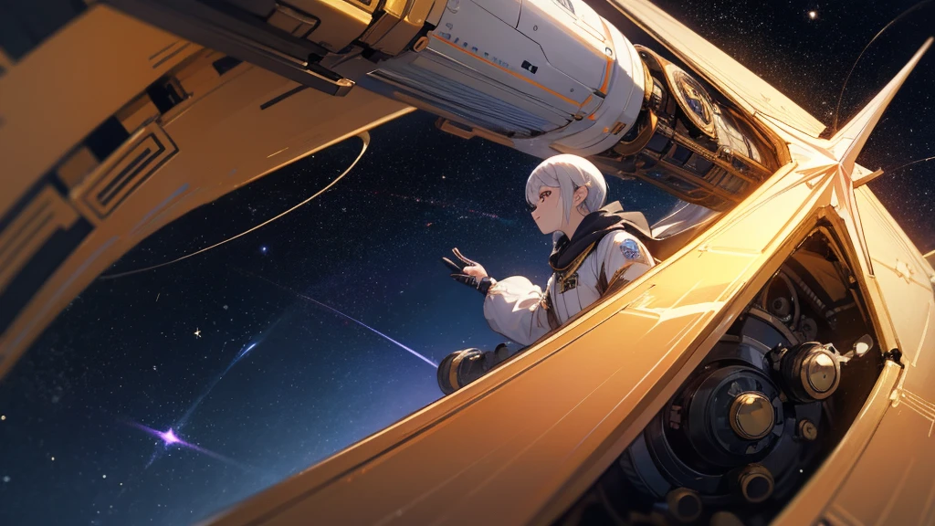 universe船、universe、mechanical、star、background