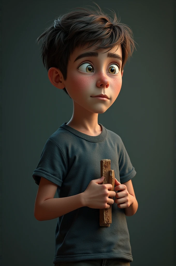 1 poor boy who have many problems 3d pic