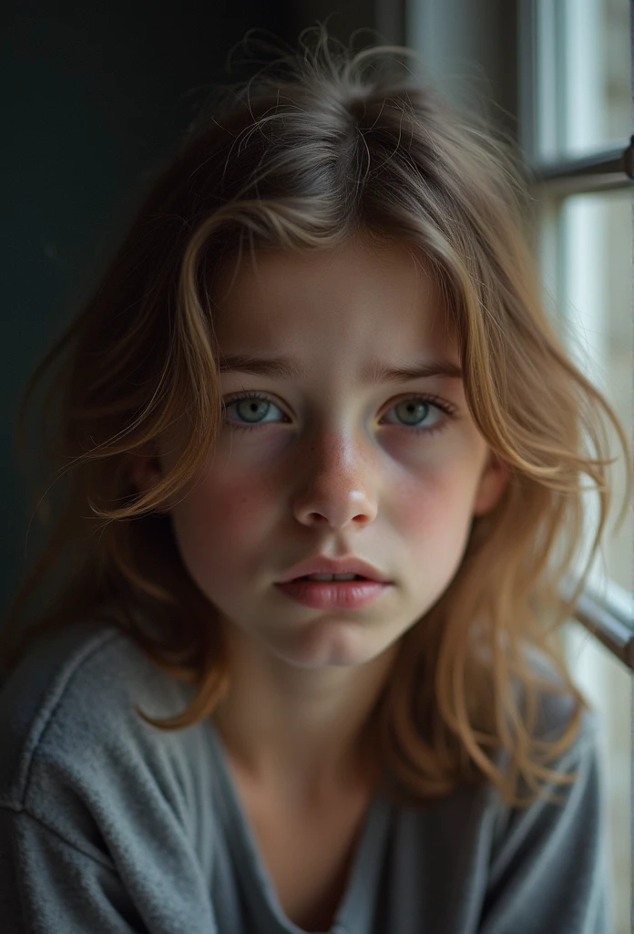 une jeune fille triste, remplie des chagrins , Regrets and disappointments