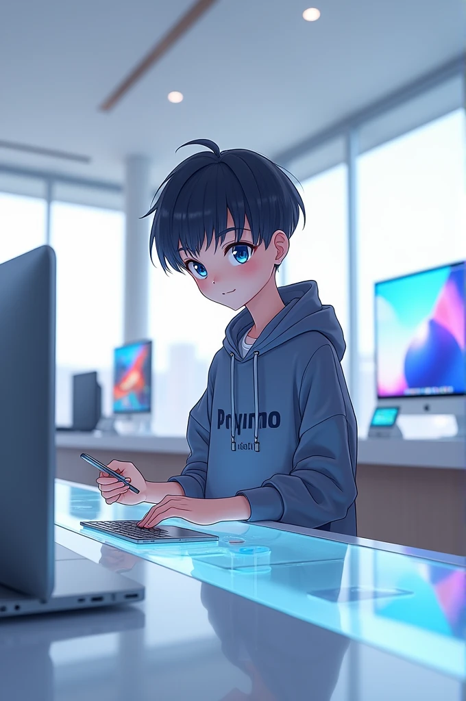 18 YEARS OLD ANIME BOY IN APPLE STORE