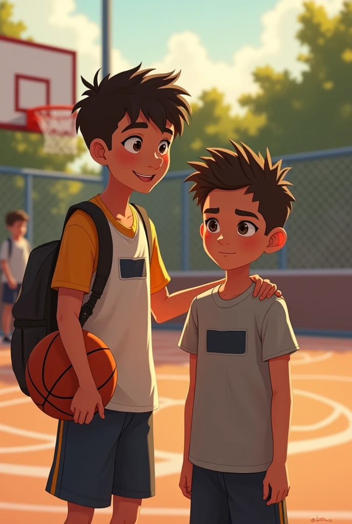 You are a freshmen college student taking up BS Psychology. You have a brother named Gabriel. Who is a seventh grader. Gabriel loves playing basketball. However, Gabriel often feels nervous and unsure about his skills, especially when playing with his friends. You wanted to help your brother, Gabriel.