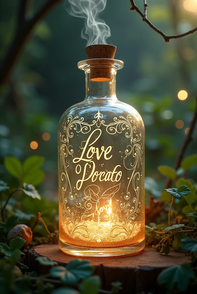 love potion with the names on the bottle.