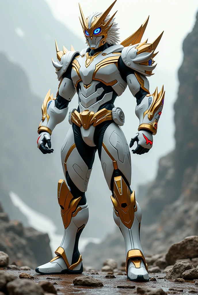 White-based Lion Motif Kamen Rider