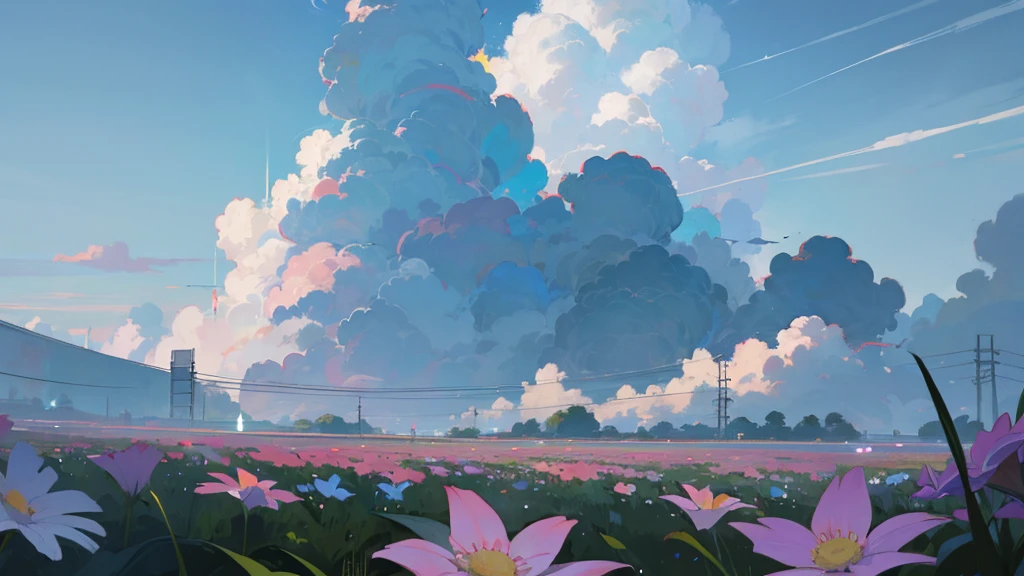 Flowers、grey、cloudy、perish、background