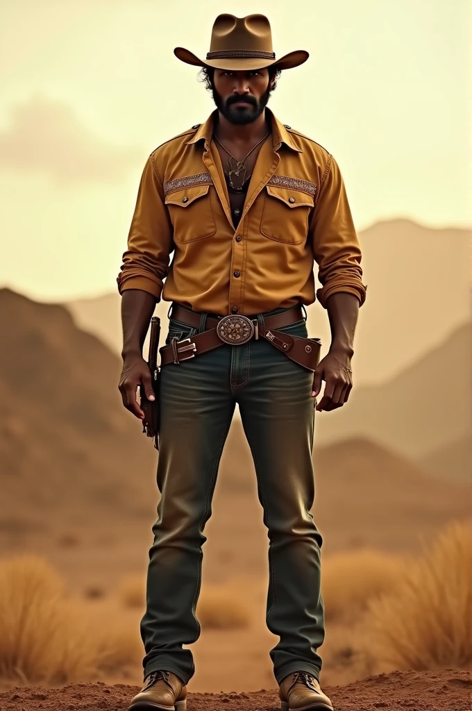 Thalapathy Vijay in Clint Eastwood cowboy look