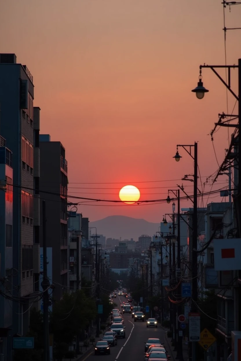 tokyo Gotanda sunset