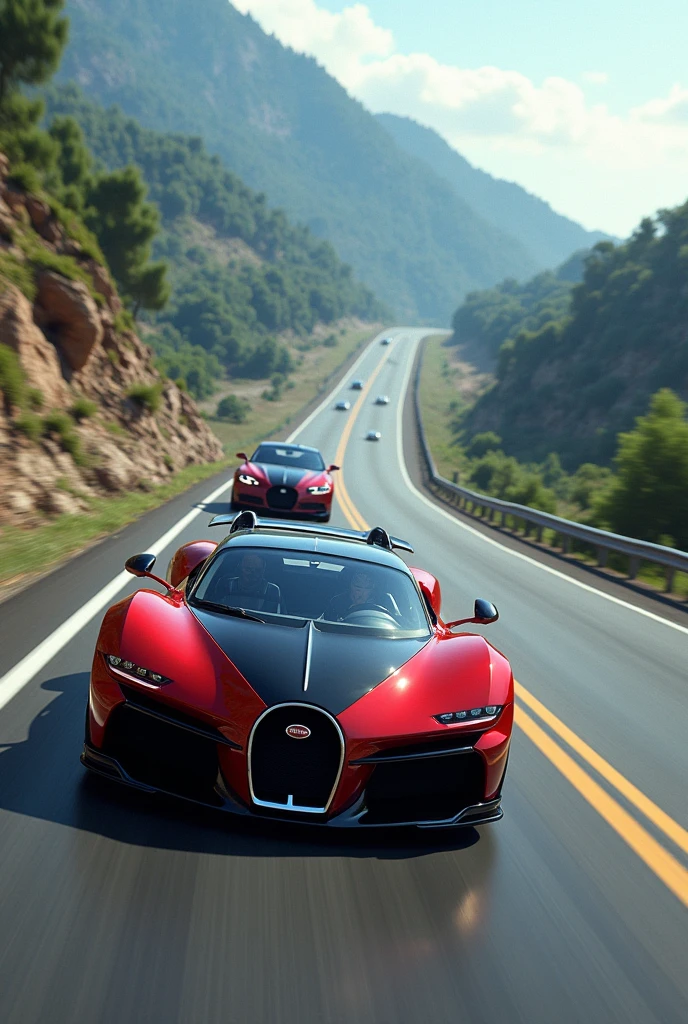 nisaan versa 2015 vs buggati varon drang race