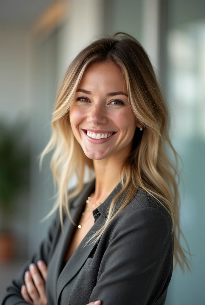 Office,Smiling woman