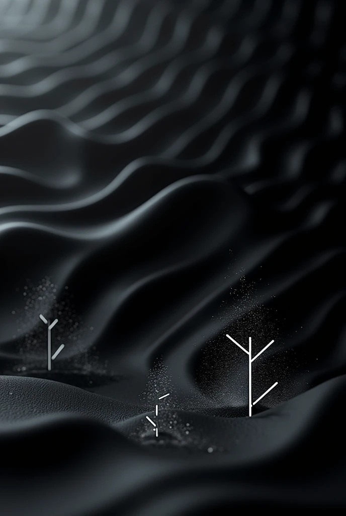 wavey background with white sprinklers ,black aesthetic