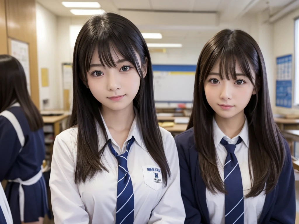 Doppelgangerアート、Clone Girlアート、Extremely detailed depiction、8k、I、Clone Girl、Iは女子高生、Iは日本人女性、one girl clones, 1 girl is cloning、Doppelganger魔法、School、A world of only high school girls、Tens of thousands of high school girls、High school girls only、Iだけ、Cute Smile、Big Breasts、valley、Plump、嫁Doppelganger、Proliferation娘、クローンDoppelganger、Iがたくさん、Iがいっぱい、Iしかいない、The same girls、Iと同じ顔、Iと同じ身長、Iと同じ胸の大きさ、Iと全て服装同じ、Iの髪型も全部同じ、Iに統一した容姿、IとI、IとIたち、大量Proliferation、Same CP、Summer uniform、valley露出、Hundreds of millions of high school girls、High school girls filling big cities、All high school girls、classroom、Chest to Chest、Detailed imagery、corridor、Temptation Perspective、Doppelganger、Proliferation、Surrounded by a large group、全員Iだらけ、Surrounded by a number、advance on、Intensive、Extremely crowded、Hug、I love myself、Big Breasts、Tie untie、Button fully open、胸のvalley見える、一人の女子高生に統一したClone Girl、kiss、Chest to Chest、I同士H、100%I、IだらけのSchool、Iだらけの世界、top view, all I