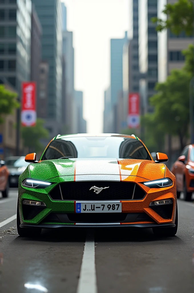 India🇮🇳 flag car ai image generate