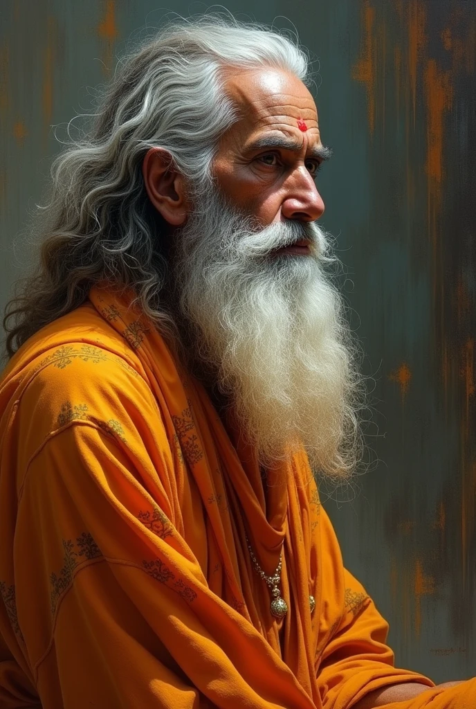 Side face of jai mahakal baba ki painting