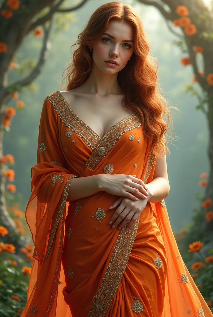 Russian girl with sari 
Add big boobs