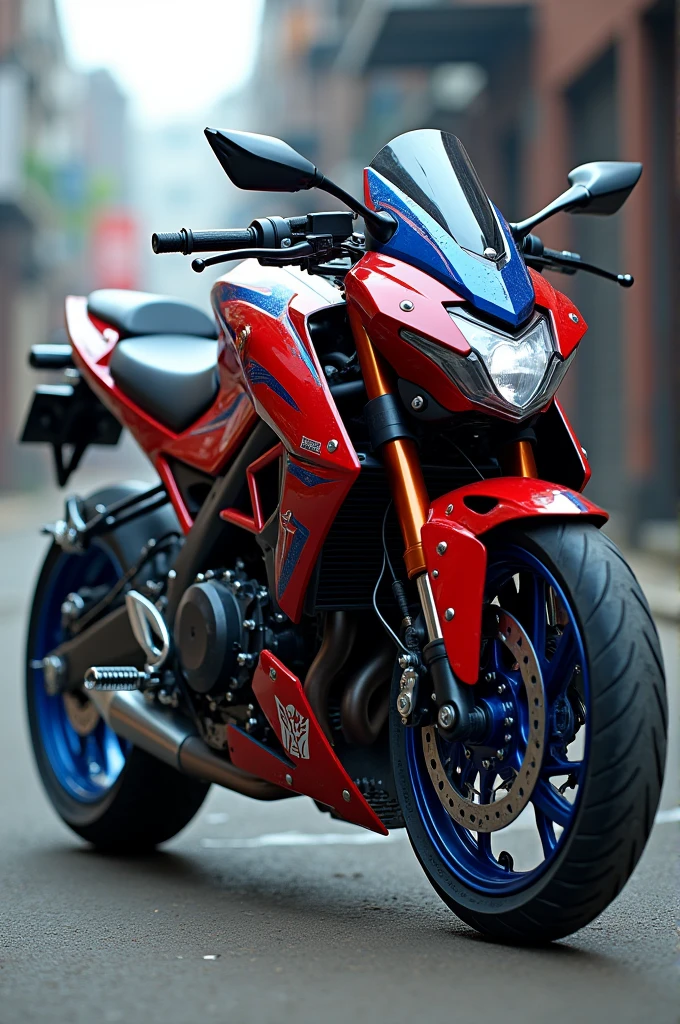 Pulsar ns 125cc modified in optimus prime edition
