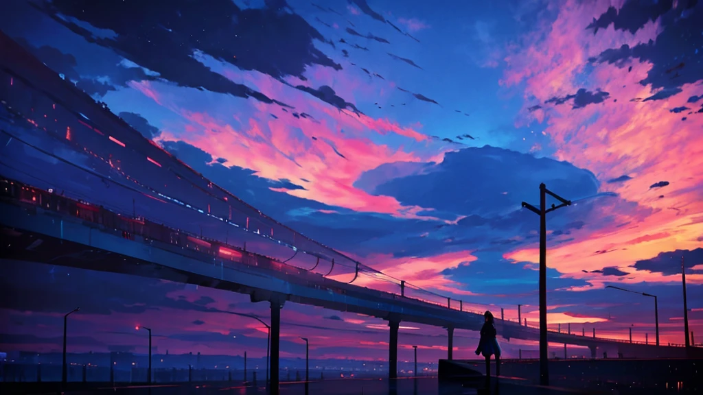dreams, painted dreams, girl, ethereal, 8K, high quality, girl, anime, sky