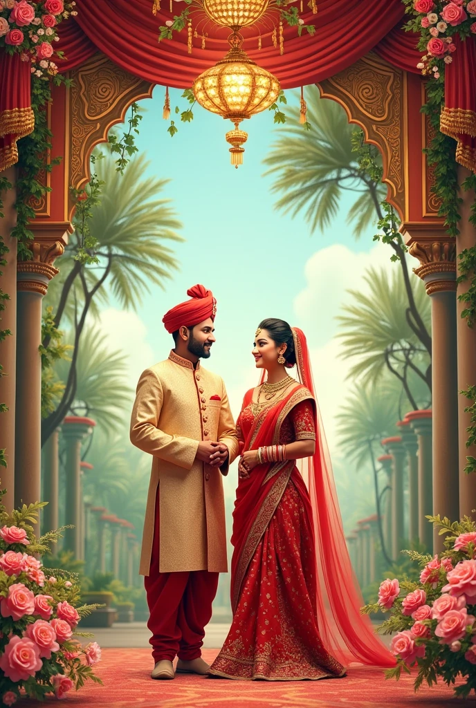 Make wedding banner for janak bohara and sitasma karki