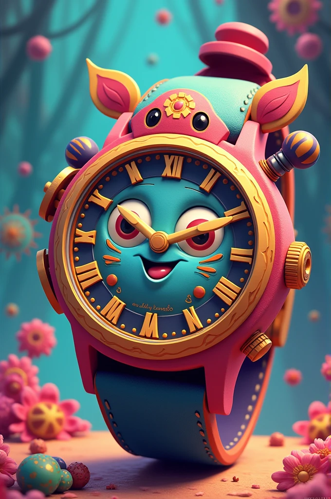 Cool watch in animated style