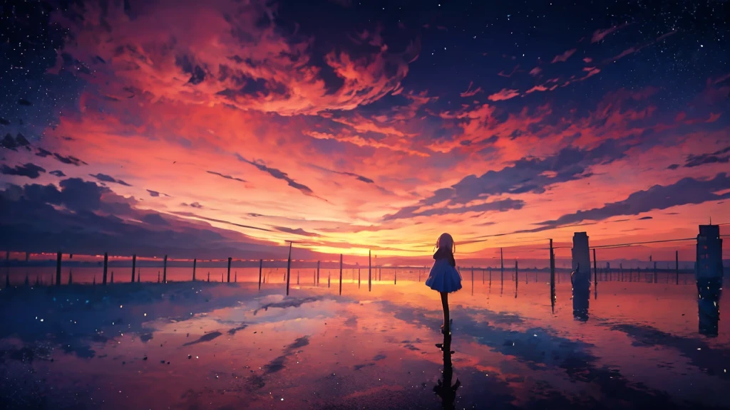 dreams, painted dreams, girl, ethereal, 8K, high quality, girl, anime, sky