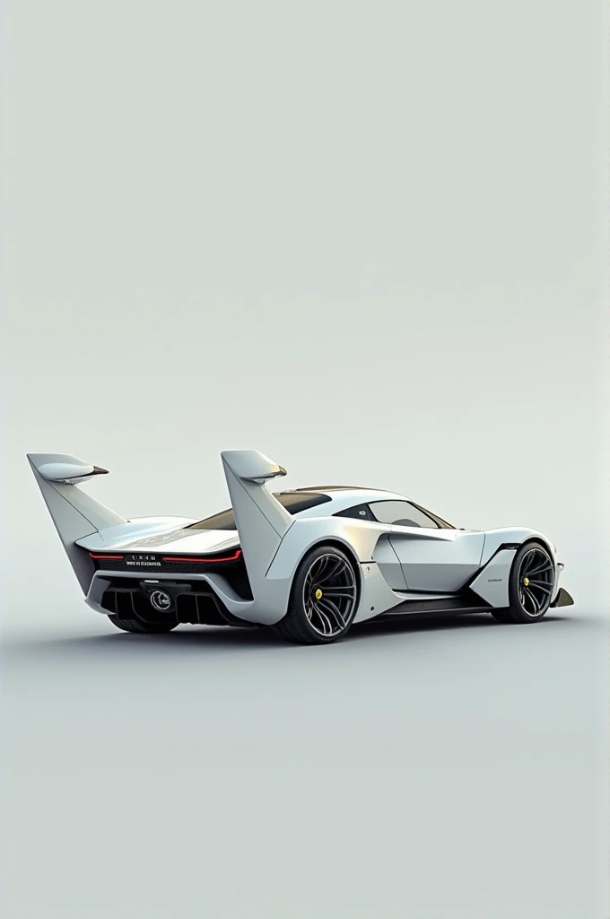 Add plane wings on a white Lotus Espirit
