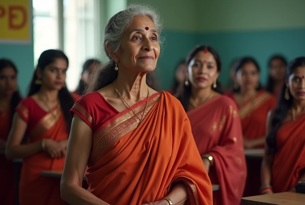 (Masterpiece),(8K),(High Quality),In girls school class room,Infront of huge breast exposed indian girls students while showing tongues out(show me your tongue out, long tongue:1.2),Three Indian 70 years old grandmas,In the teachers day at school,One 70 years old grandma loosens her red saree up to knee level and showing her ass to her students,Another 70 years old grandma huge breasts of her taken out from saree and exposed her huge breast and showing to the girl students while showing her tongue out(show me your tongue out, long tongue:1.2),Third grandma with huge breast Lift up her saree up to her hip spread out her legs and exposed vagina showing to the girl students while showing her tongue out(show me your tongue out, long tongue:1.2),aged breast and younger breasts,saggy,ass exposed,granny ass,granny vigina,granny breast,((Perfect color grading)),(((School Classroom atmosphere))),(((Showcase full bodies, head to toe)))