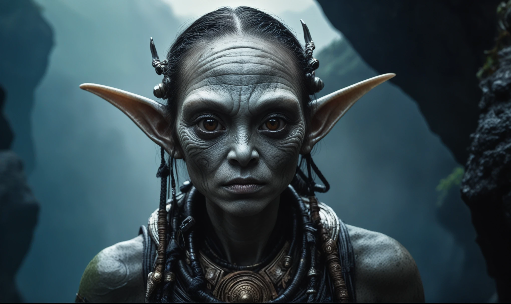 full body shot,beggar deep niobium paladium The Alien Entity,native italian babychild, wants eat,survival in criminal city of future, Technicolor,natural skin textures, hyper realism, hyper detailed,Extremely detailed,High contrast,Masterpiece,Realistic,Ultra Detailed, intricate details,realistic humid leather,extremly intricate,Epic Realistic, cinematic style,irina yermolova,high contrast,hdr,extremely detailed, deep night landscape,masterpiece,intricate details,faded,eyes extremely detailed, high detailed eyes,8k resolution,RAW,retina, Nikon Z9,China,orc,Li River ,Guangxi Zhuang of China,tkt style, pointed ears perfect, Elf，transition between two art styles, Ink painting to photorealism, Double contact, X-ray, Creative, vivid light, masterpiece, fantasy, Abstract, Surrealism, super detailed, high resolution, stop:35;(((creature with a spectral and ghostly appearance)). Her skin is pale, almost translucent,ancient rock paintings of the first people,sharkfish's leather,A Modern flat toon Crazy whit a Big ONE a Only Eye Robot USSR , and helmet Style, tongs in hands, Tv head, pinhead, camouflage , Ambient in a meteorite crater super detailed, 

