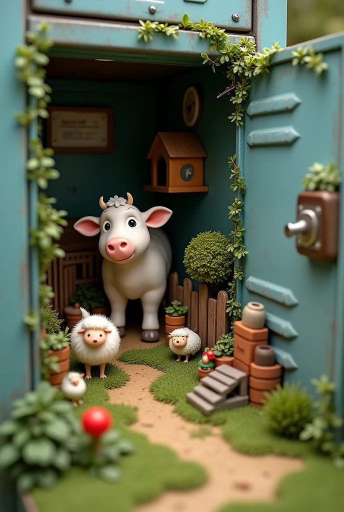 Little farm in the school locker