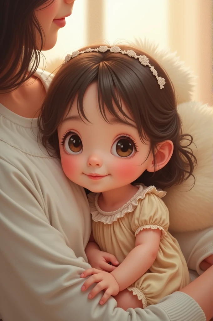 Cute girl lap
