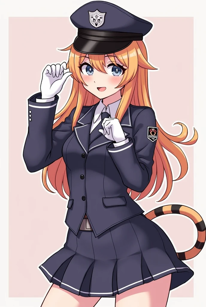 (tmasterpiece,top Quority,best qualtiy),pix,pixelart,1girl,full bodyesbian,militaryuniform, catgirl