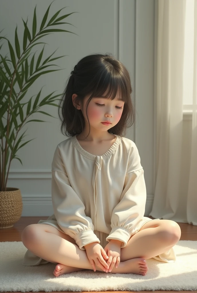 Make a girl sitting w position