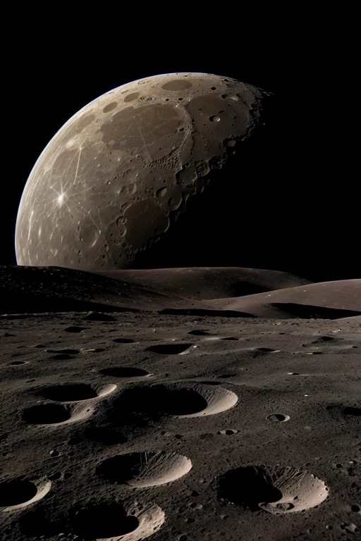 8k, 超High resolution,Lunar Surface、Retro