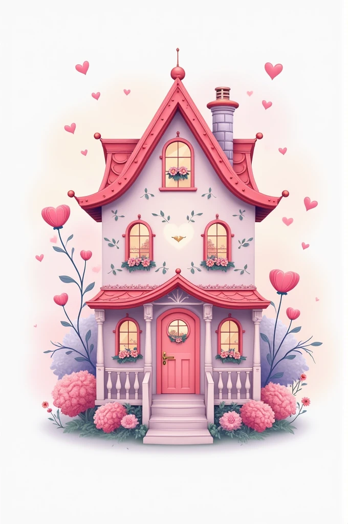 Pink dollhouse academy LOGO