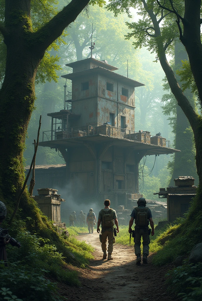 Apocalyptic base in the forest