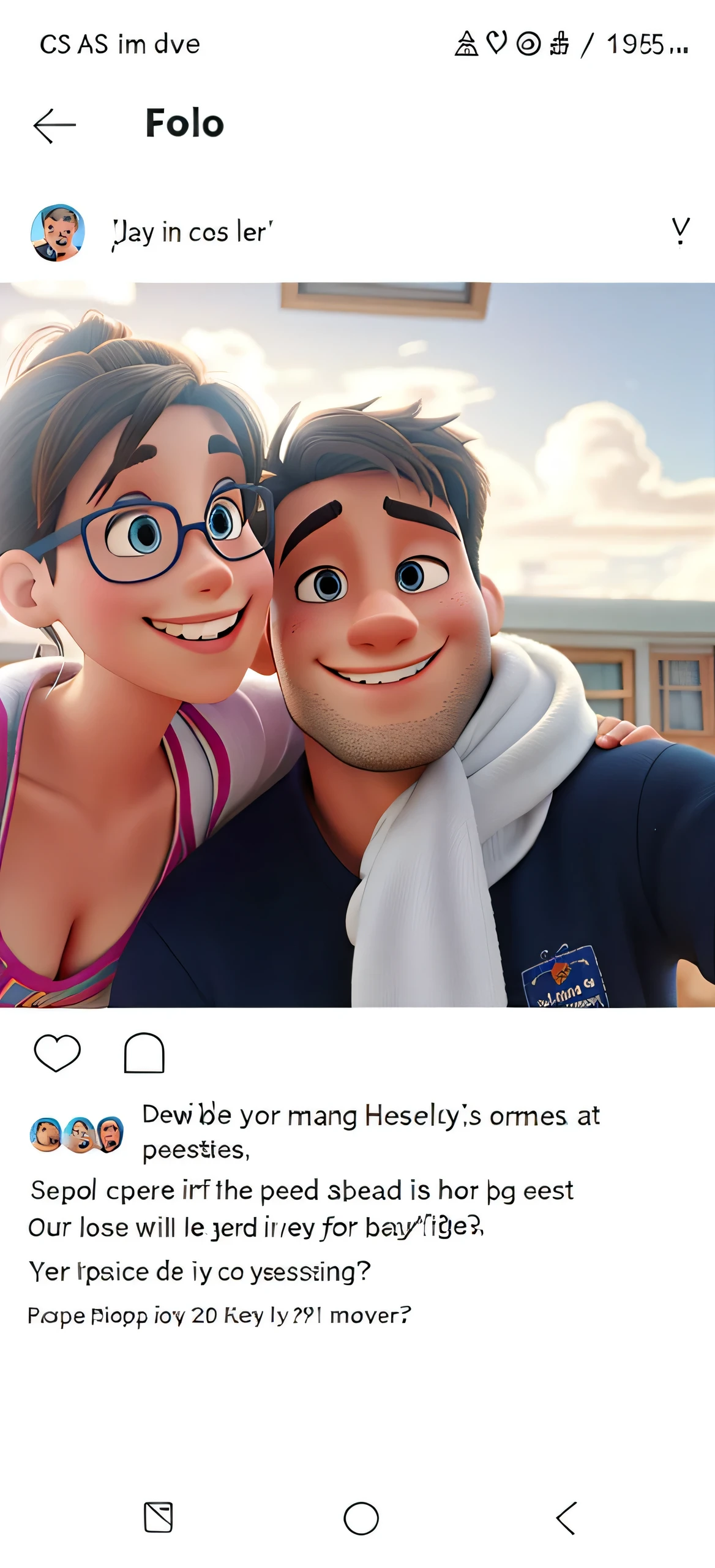 A couple in Disney pixar style, high qualiy, best qualityer
