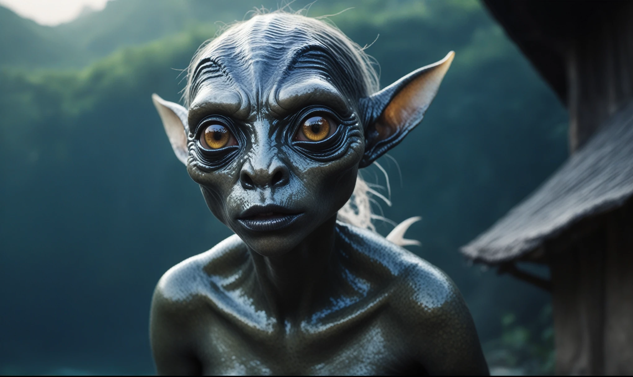 full body shot,beggar deep niobium paladium The Alien Entity,native italian babychild, wants eat,survival in criminal city of future, Technicolor,natural skin textures, hyper realism, hyper detailed,Extremely detailed,High contrast,Masterpiece,Realistic,Ultra Detailed, intricate details,realistic humid leather,extremly intricate,Epic Realistic, cinematic style,irina yermolova,high contrast,hdr,extremely detailed, deep night landscape,masterpiece,intricate details,faded,eyes extremely detailed, high detailed eyes,8k resolution,RAW,retina, Nikon Z9,China,orc,Li River ,Guangxi Zhuang of China,tkt style, pointed ears perfect, Elf，transition between two art styles, Ink painting to photorealism, Double contact, X-ray, Creative, vivid light, masterpiece, fantasy, Abstract, Surrealism, super detailed, high resolution, stop:35;(((creature with a spectral and ghostly appearance)). Her skin is pale, almost translucent,ancient rock paintings of the first people,sharkfish's leather
