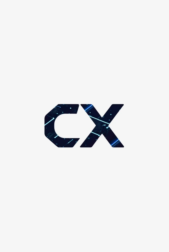Special logo with CX unique