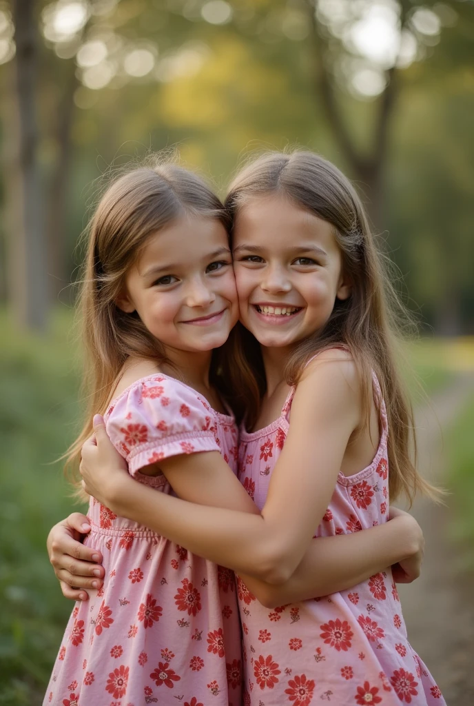 Girl hugging