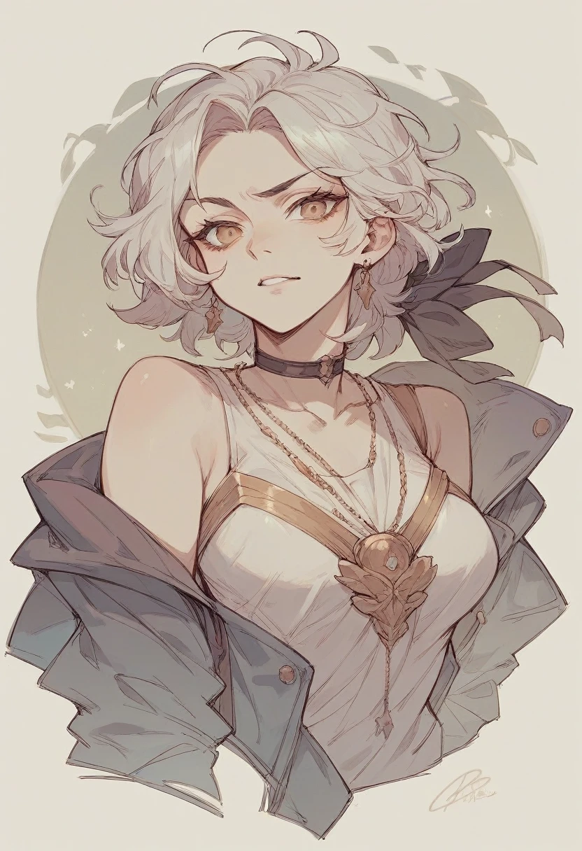 A girl showing her