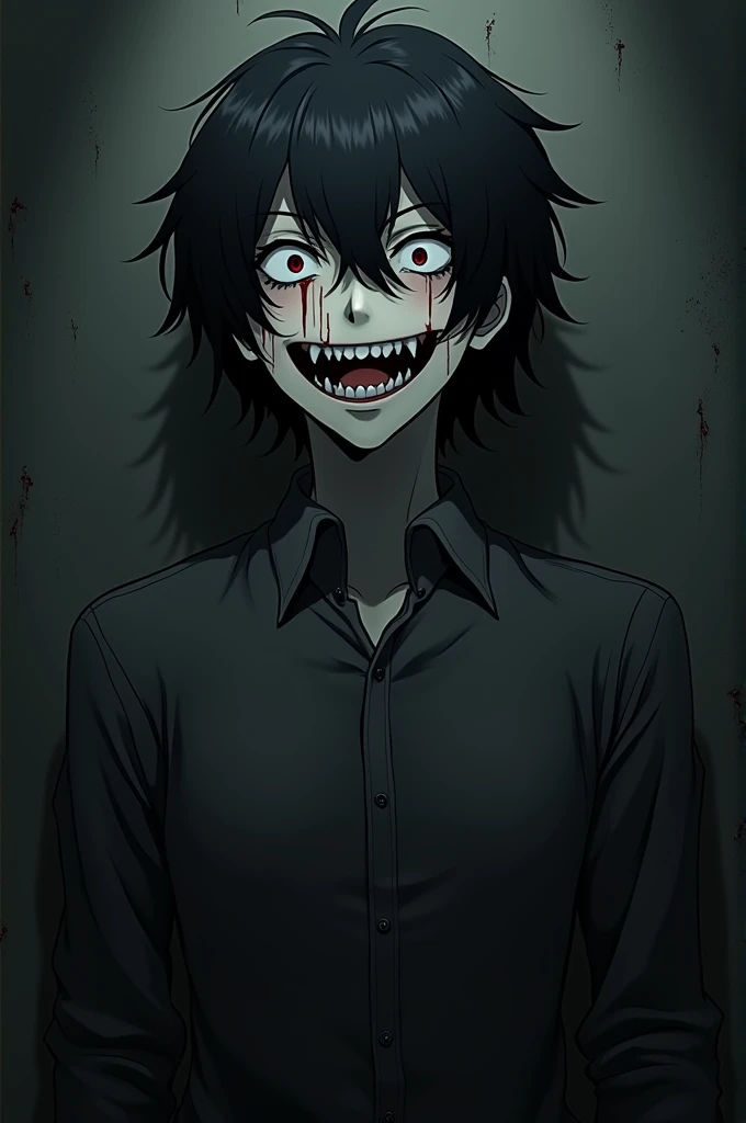 Jeff The killer Creepypasta anime drawing 