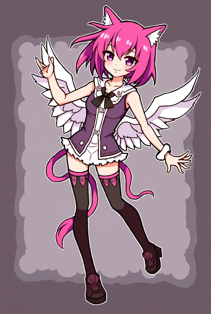 (tmasterpiece,top Quority,best quality),pix,pixelart,1girl,full bodyesbian,catgirl,