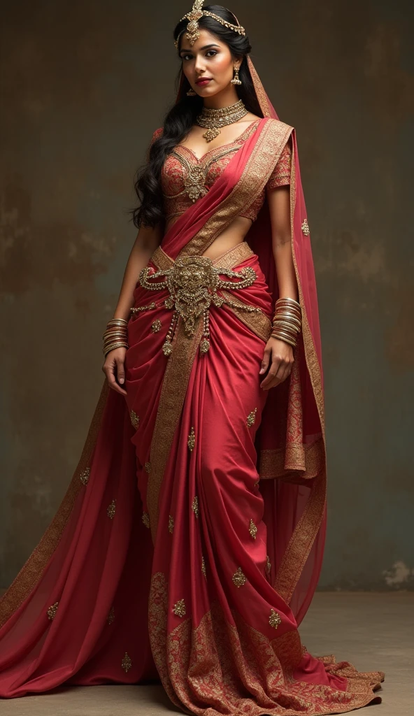 Rani Laxmibai, a vision of stunning beauty at the age of 25-27, stands with regal grace. She has a mature hourglass figure with a balanced silhouette and beautifully shaped hips. Her face is gorgeous and beautiful, exuding an aura of elegance. Rani Laxmibai's presence is both commanding and mesmerizing, exuding confidence and allure in her elegant attire that highlights her royal mature beauty. Here’s a hypothetical body measurement ratio for Rani Laxmibai based on your description: full covered in wet thick white cum craving - Bust: 36 inches - Waist: 26 inches - Hips: 38 inches The ratio of these measurements can be expressed as: Bust : Waist : Hips = 36 : 26 : 38 This ratio suggests a balanced and graceful figure, typical of a slender hourglass shape.